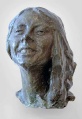 Женская голова. 1912. Цемент тонированный