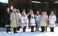 Горячими песнями в 30-тиградусный мороз встречают в Звениговском районе
